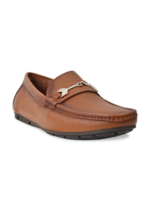 

Cobblerz Men Tan Leather Loafers