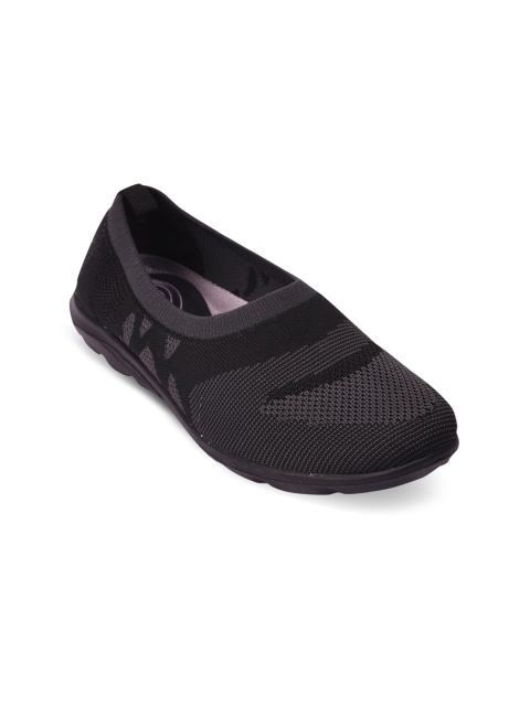 

Pavers England Women Black Printed Slip-On Sneakers