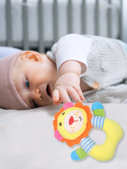 

Baby Moo Yellow & Blue Lioness Easy Grip Rattle