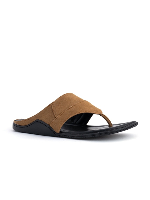 

Khadims Men Brown & Black Thong Flip-Flops