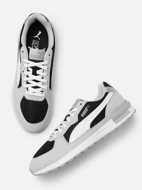 

Puma Unisex Black & Grey Graviton Colourblocked Sneakers