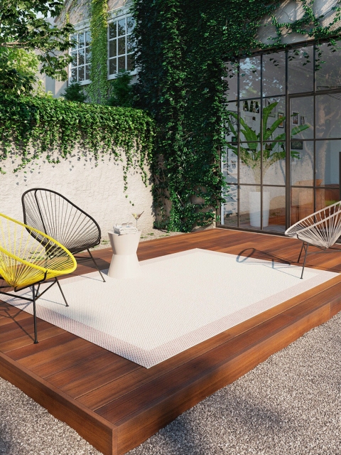 

DDecor Off-White Solid Small Rug Carpet