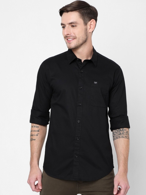 

Mufti Men Black Slim Fit Casual Shirt