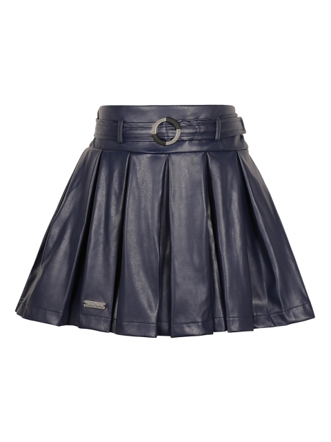 

Hunny Bunny Girls Navy Blue A-Line Pleated Skirt