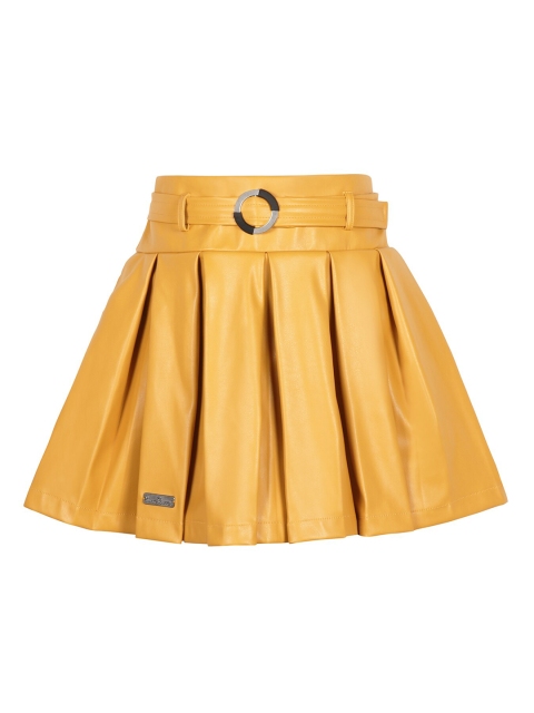 

Hunny Bunny Girls Mustard Yellow A-Line Pleated Skirt