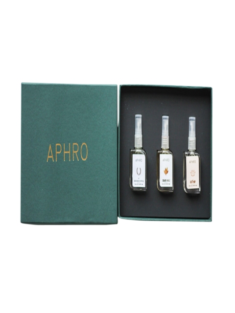 

Aphro Unisex Set Of 3 Aphro Discovery Premium Perfumes Eau de Parfum - 30 ml, Transparent