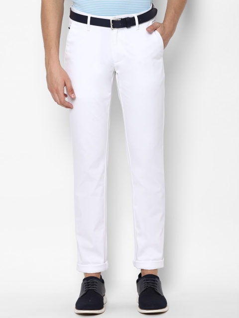 

Allen Solly Men White Slim Fit Trousers