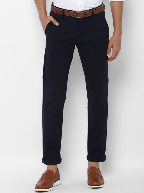 

Allen Solly Men Navy Blue Slim Fit Trousers