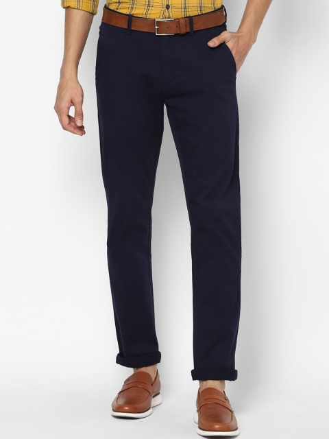 

Allen Solly Men Navy Blue Slim Fit Chinos Trousers