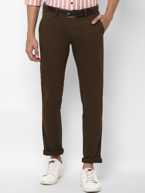 

Allen Solly Men Brown Slim Fit Trousers