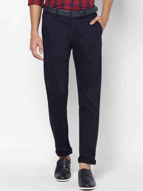 

Allen Solly Men Navy Blue Slim Fit Trousers