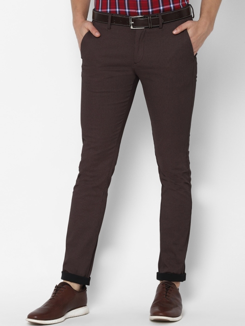 

Allen Solly Men Brown Slim Fit Trousers