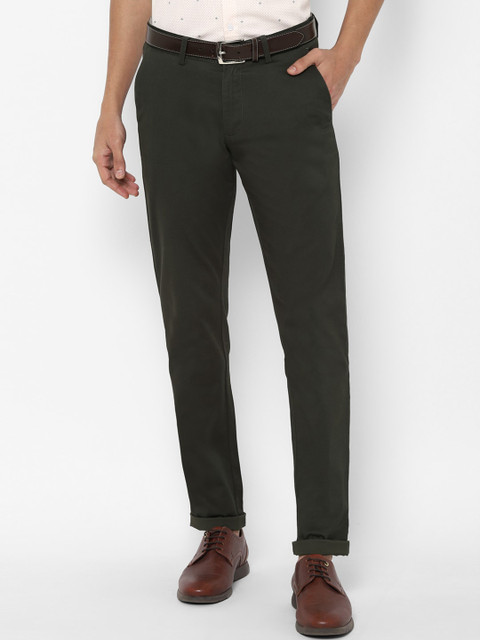 

Allen Solly Men Grey Slim Fit Trousers