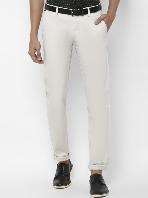 

Allen Solly Men White Slim Fit Trousers