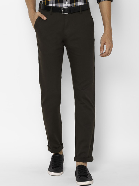 

Allen Solly Men Grey Slim Fit Trousers