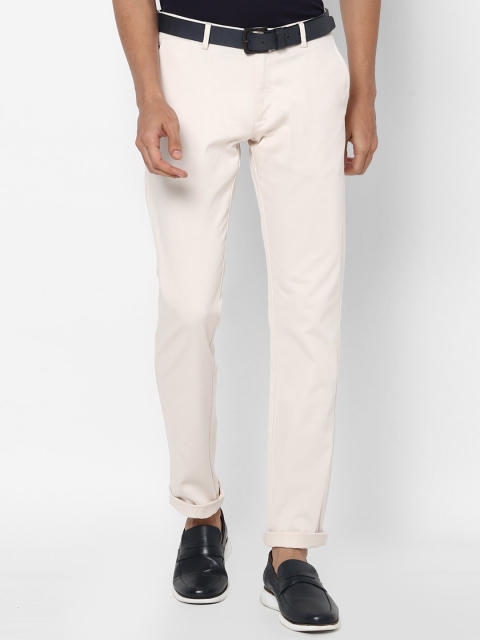 

Allen Solly Men Beige Slim Fit Trousers