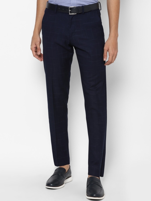 

Allen Solly Men Navy Blue Slim Fit Trousers