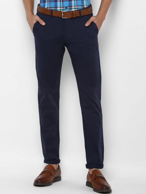 

Allen Solly Men Navy Blue Slim Fit Chinos Trousers
