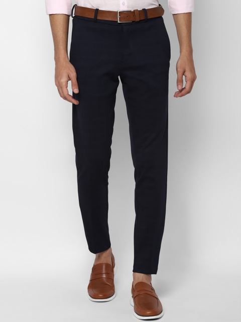 

Allen Solly Men Navy Blue Slim Fit Trousers