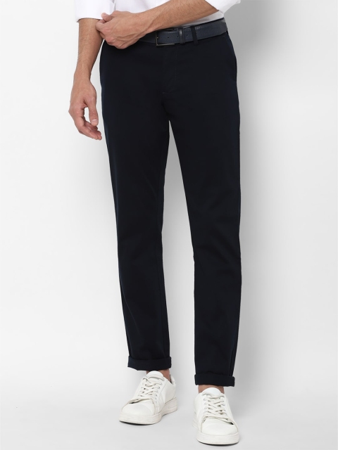 

Allen Solly Men Navy Blue Slim Fit Trousers