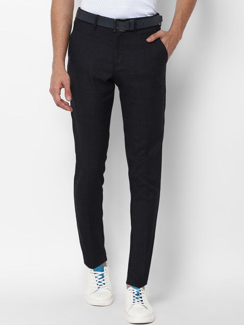 

Allen Solly Men Black Slim Fit Trousers