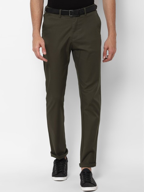 

Allen Solly Men Olive Green Trousers