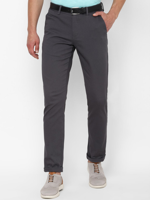 

Allen Solly Men Grey Slim Fit Chinos Trousers