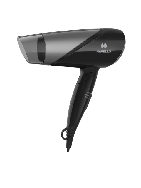 

Havells Grey & Black 1600 W Ionic Cool Foldable Hair Dryer HD3251