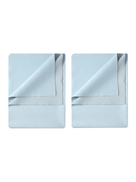

Enfance Infants Blue Pack of 2 Nursery Fast Dry Baby Mattress Protector