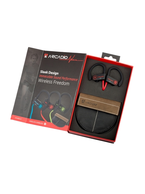 

ARCADIO Red & Black Wave Wireless Super Bass In-Ear