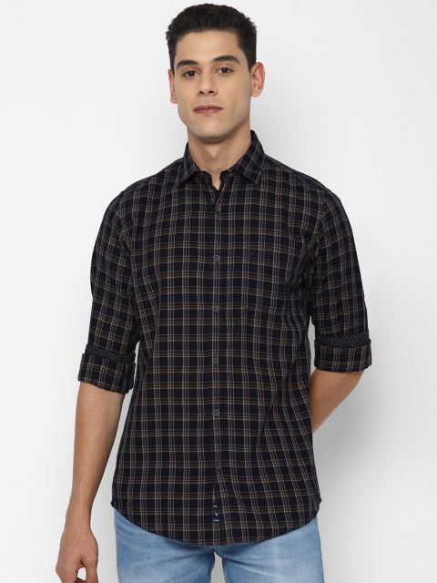 

Allen Solly Men Black Slim Fit Checked Casual Shirt