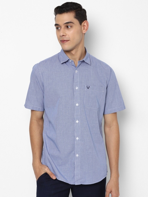

Allen Solly Men Blue Slim Fit Micro Checks Casual Shirt