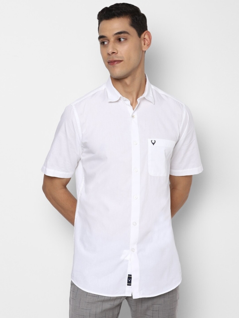 

Allen Solly Men White Slim Fit Casual Shirt