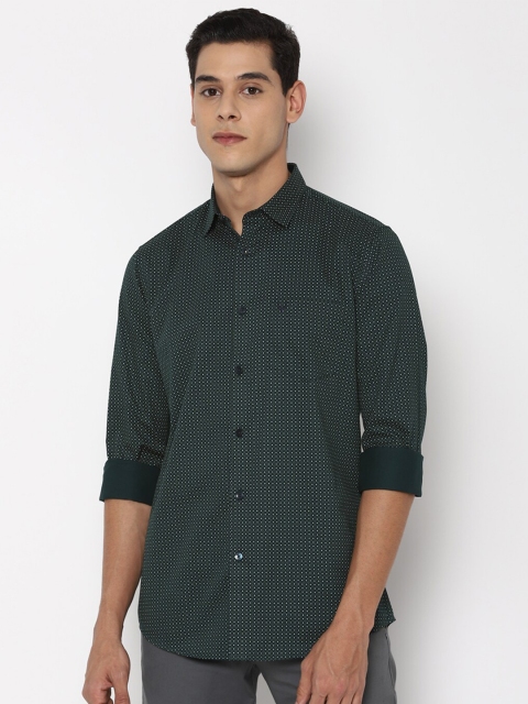 

Allen Solly Men Green Slim Fit Checked Casual Shirt