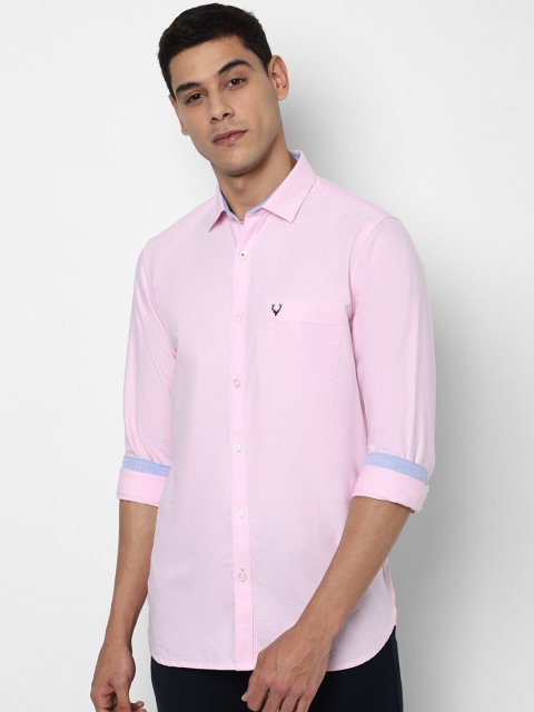 

Allen Solly Men Pink Slim Fit Casual Shirt
