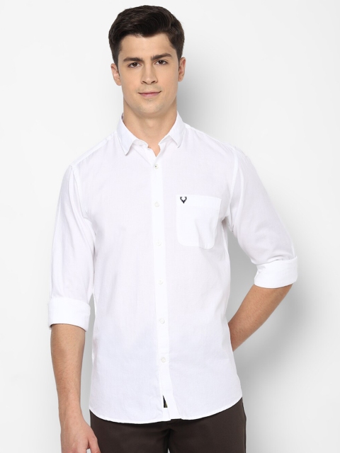 

Allen Solly Men White Slim Fit Casual Shirt