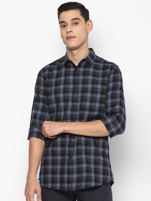 

Allen Solly Men Black Slim Fit Checked Casual Shirt