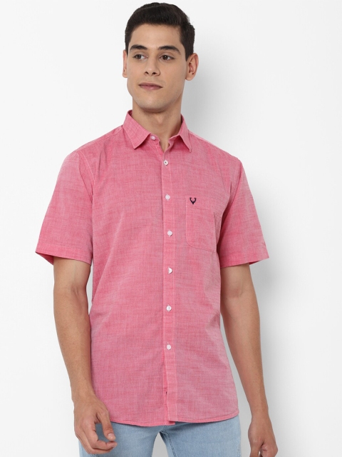 

Allen Solly Men Pink Slim Fit Casual Shirt