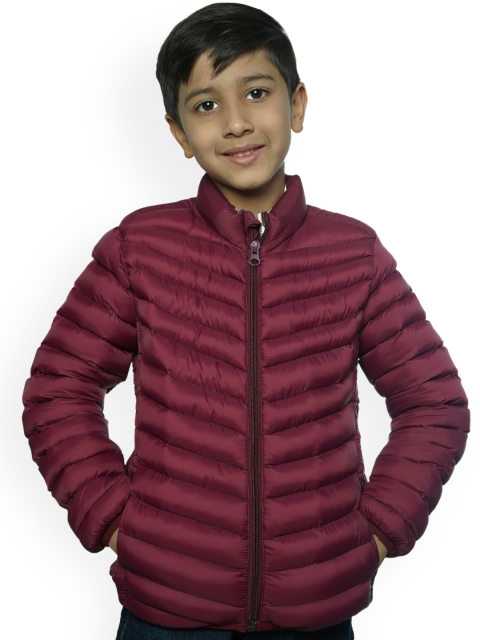 

GOJI Kids Burgundy Solid Puffer Jacket