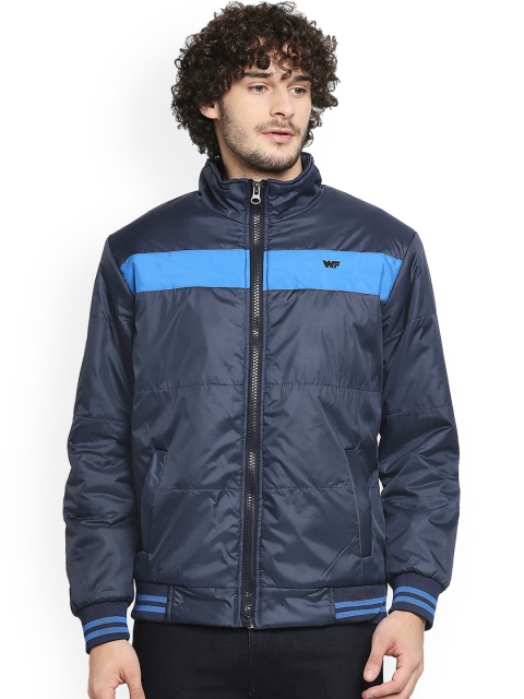 

Zeel Men Navy Blue Colourblocked Lightweight Padded Jacket