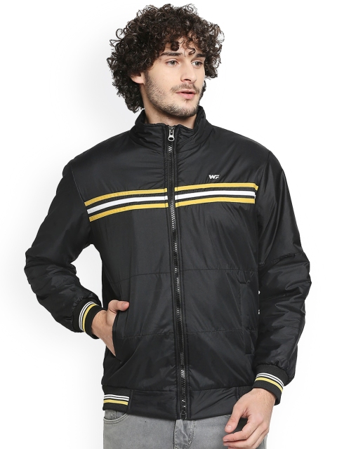 

Zeel Men Black Lightweight Bomber with Patchwork Jacket