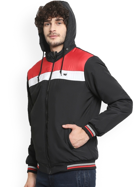 Zeel Men White Lightweight Sporty Jacket with Patchwork