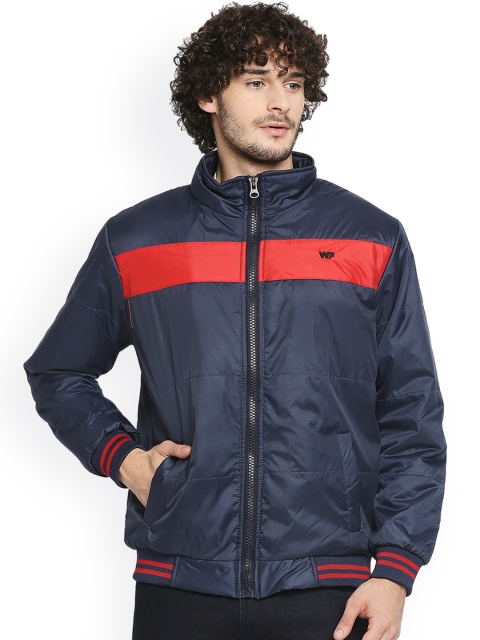

Zeel Men Red Striped Lightweight Bomber Jacket