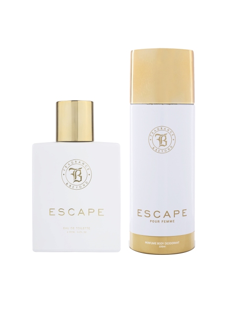 

Fragrance & Beyond Women Set Of 2 Escape EDT & Perfume Body Deodrant, Assorted