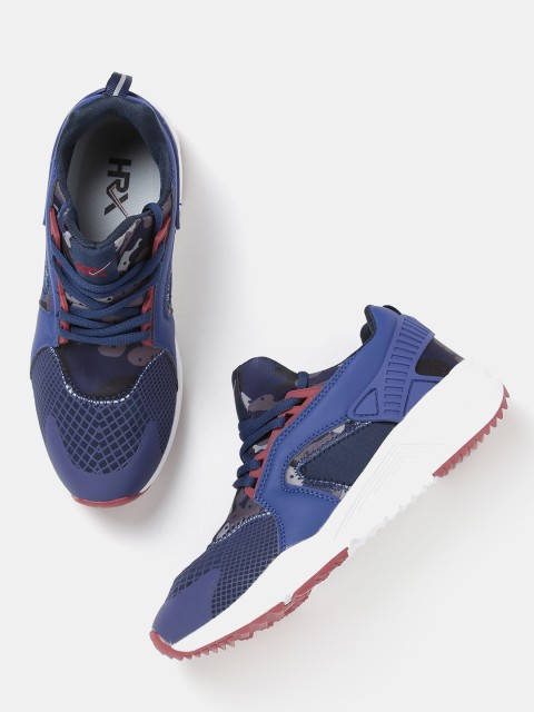 

HRX by Hrithik Roshan Men Purple & Blue Printed Casual Shoes