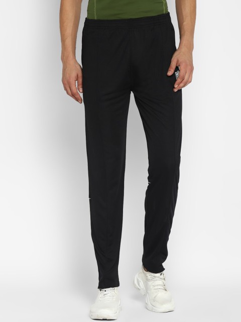 

IMT Men Black Solid Track Pants