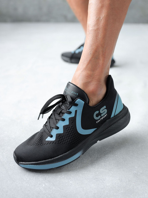 

Cultsport Men Black & Blue RN02 Dazsh Running Shoes