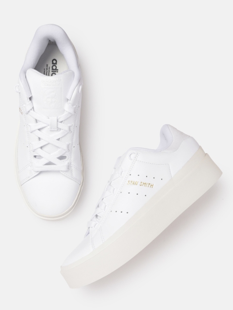 

ADIDAS Originals Women White Perforated Stan Smith Recoded Sustainable Sneakers