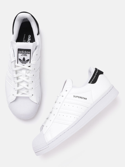 

ADIDAS Originals Unisex White Solid Superstar Sustainable Sneakers