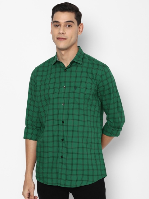 

Allen Solly Men Green Slim Fit Checked Casual Shirt